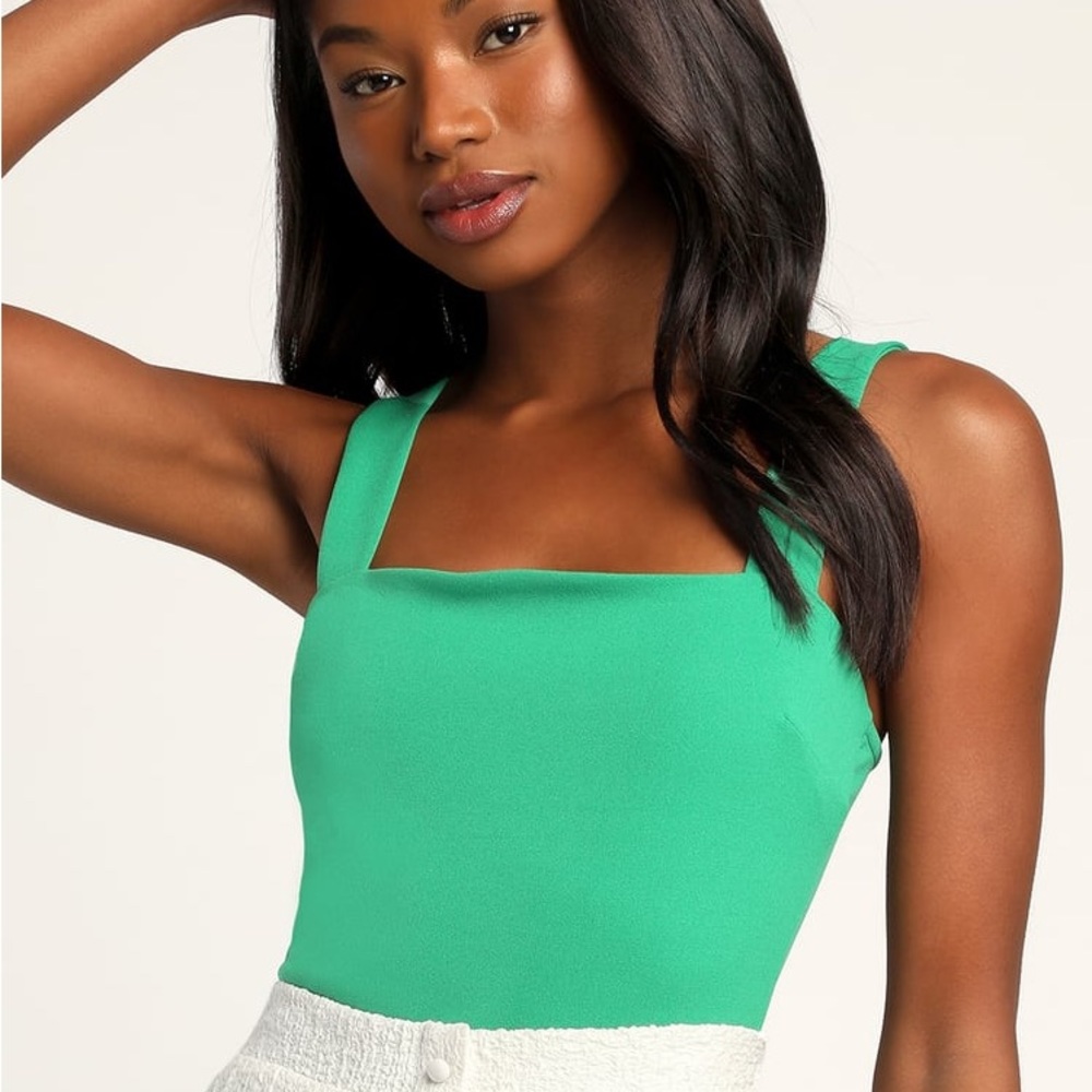 Lulus Green Bodysuit - NWT - XS